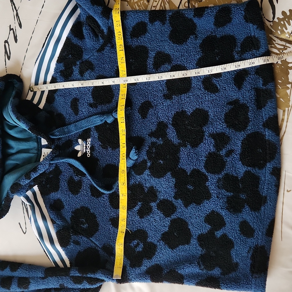 ADIDAS Bellista Sherpa Hoodie Size M - Picture 7 of 11